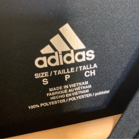 ⚡️3 for 25⚡️ Adidas ClimaCool Black T-Shirt with Logo & Stripes – Size S - Picture 5 of 7